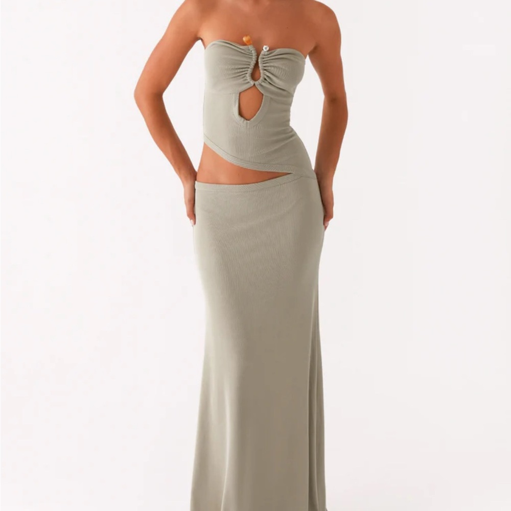 Peppermayo Sage Green Maxi Dress